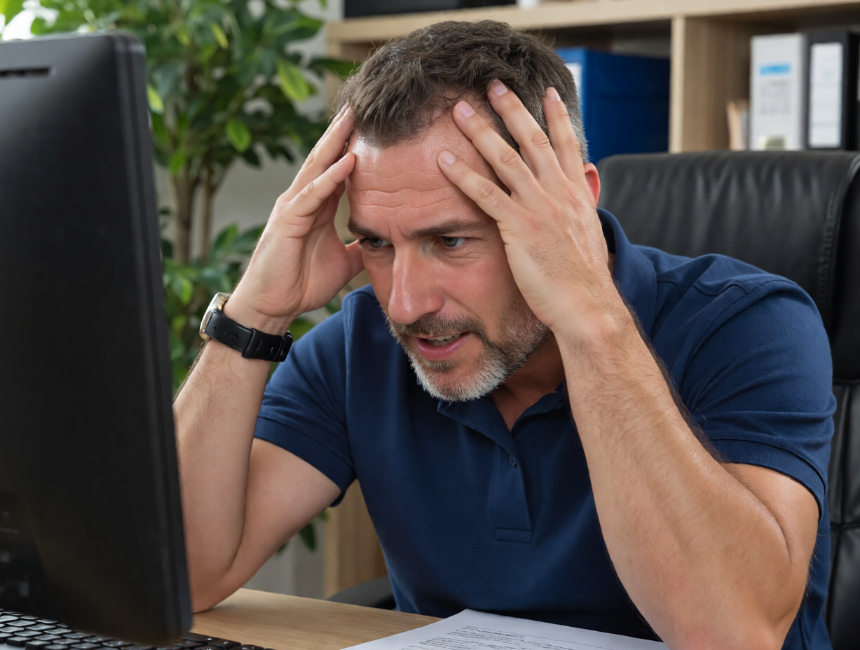 Small business owner frustrated with their website, they need a website redesign!